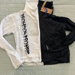 Asics Black and White Wind Breaker